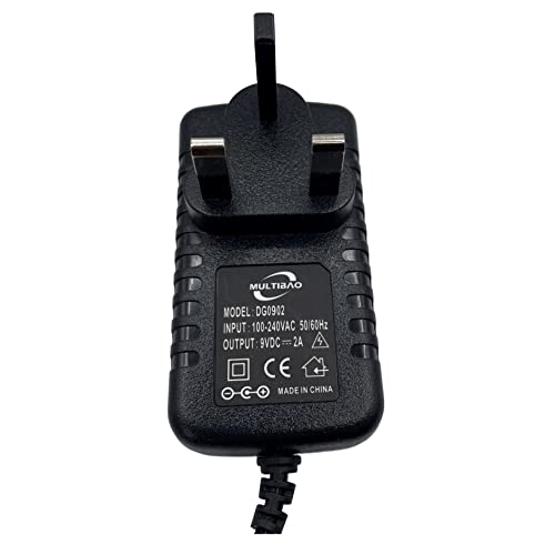 Multibao 9V 2A 2000mA Power Supply AC to DC Power Adapter Charger 5.5mm x 2.1mm Replacement Power Supply Adapter - Image 2