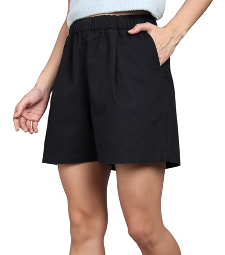 Image of Alan Jones Clothing Women's Cotton Easy Shorts | 100% Cotton Casual Shorts