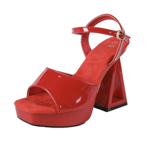 Sandales à Talon épais 12 cm GXNRHG à Plateforme Confortable pour Femme