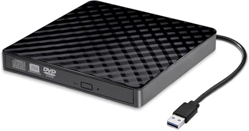 Unidad externa CD/DVD USB 3.0 portátil y delgada miniatura 1