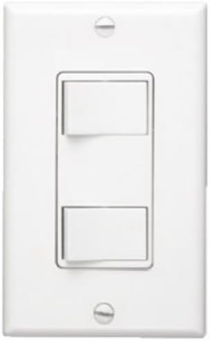 Broan-NuTone, White NuTone 68W Multi-Function Wall Control for Ventilation Fans, Pack of 1