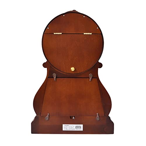 Reloj de Mesa Retro de Madera para Hogar con Sistema de Cuarzo 6