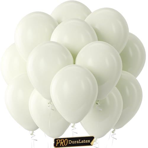 Image of Bezente Pro Duralatex Ivory White Extra-Thick Balloons 100 Pack 12 inch