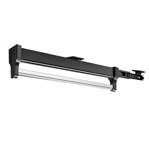Asta appendiabiti allungabile, per estrarre le grucce, appendiabiti regolabile, appendiabiti ad asta telescopica, 292 mm, nero