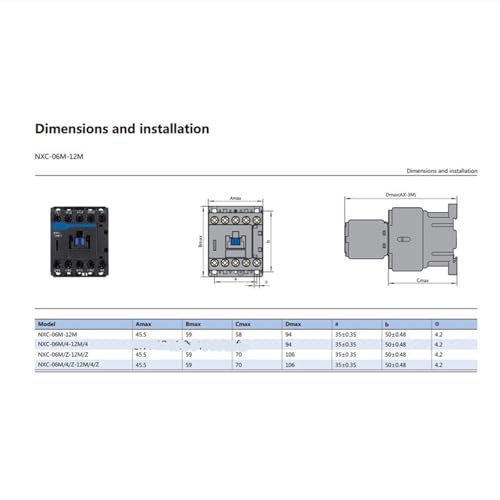 Mini contacteur AC DC NXC-06M10 coupure precise 6A pour motorisation compacte - 5