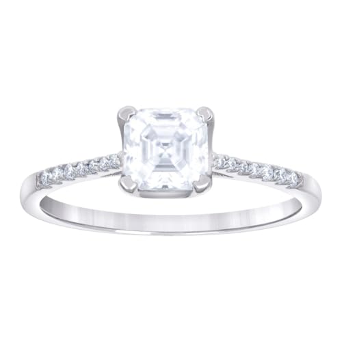 Bague fiançailles femme moissanite argent 925 cadeau idéal amour