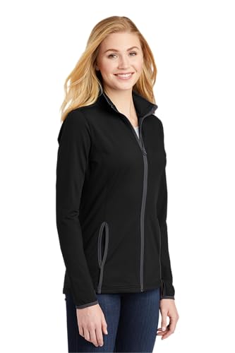 SPORT-TEK Women's Sport-Wick Stretch Contrast Full Zip Jacket4