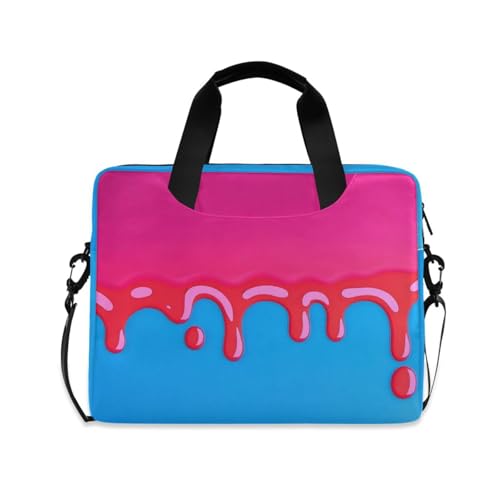 Maletín para portátil 15.6 pulgadas con diseño graffiti rosa y azul miniatura 1