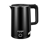 RSLEE 3L Electric Kettle Jug, Black, Boil Dry Protection, Cordless, Portable, Stainless Steel, 2.3E+2 Volts, Easy to Clean, GB Origin