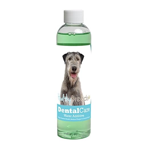 Healthy Breeds Dog Dental Care Water Additive for Irish Wolfhound - Helps Freshen Breath, Reduce Plaque & Control Tartar - Mint Flavor - 8 oz