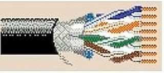 7957A 1 Reel 24 AWG 4 DataTuff Bonded-Pairs CAT5E CMR/FT4 Overall Foil/TC Braid 70% Industrial Ethernet Cable - Black - Belden (Units of 500 Feet)