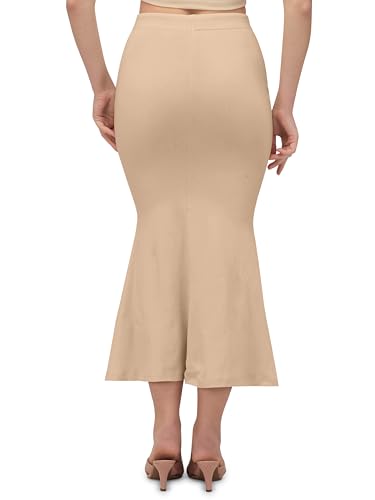 Image of Mehrang Stretchable Saree Shapewear Petticoat for Women, Cotton Blended,Petticoat,Skirts for Women,Shape Wear Dress for Saree