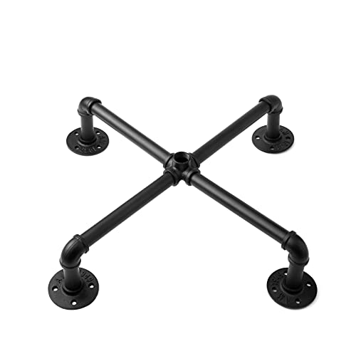 Merjulan 67-Inch Industrial Black Metal Pipe 6-Hook Coat Stand #TOP4
