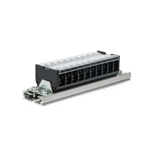 Bloque de terminales TD-20/15 negro para regletas de empalme industrial 1