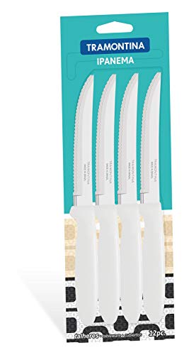Conjunto De Facas 5'' Para Churrasco 12 Peças Ipanema Branca 23360085