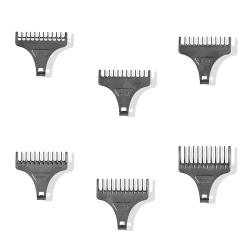 Targonix Tondeuse Lot de six Accessoires pour Tondeuse à Cheveux et Barbe Lames Métalliques Compatibles pour Salon Maison Entretien Coupe Précise