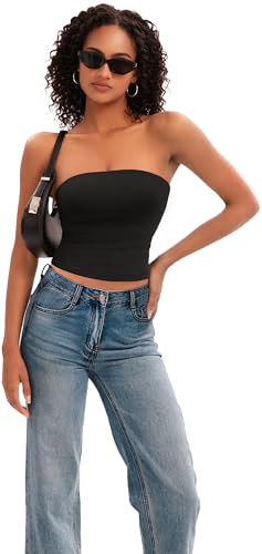 MIRITY Y2K Sexy Double Lined Tube Top for Women - Basic Summer Going Out Tank Tops3