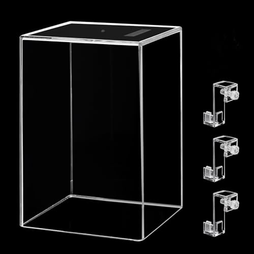 Image of Okllen Negative Pressure Fish Tank Acrylic, Auto-Refill Hanging Aquarium with Fish Elevator, Water Level Maintenance & 360 View, Space-Saving External Suspended Tank for Betta /Guppy