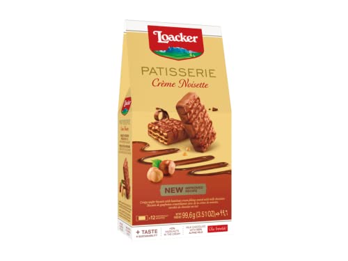 Loacker Patisery Crème Noisette Wafer Biscuits, 99.6 G
