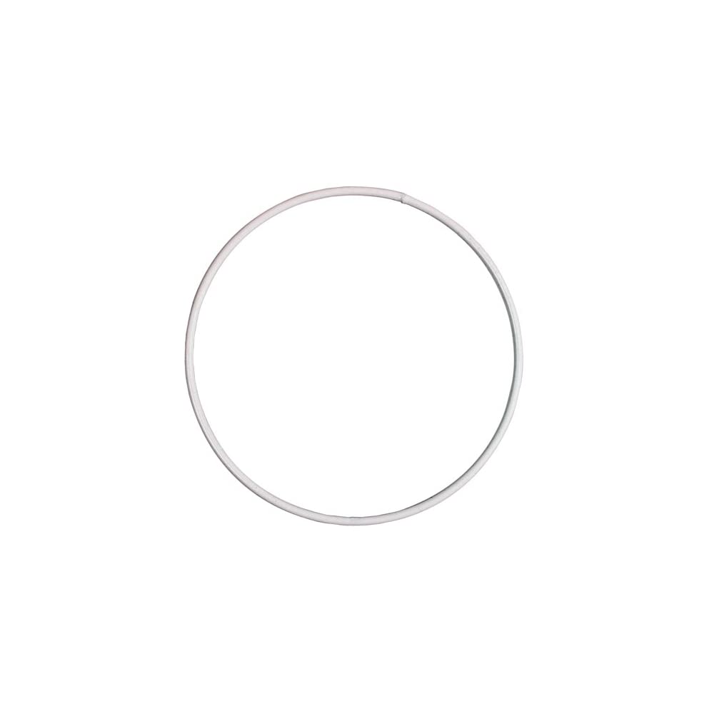Crafty Capers White 10Cm Coated Metal Ring For Crafts - Wreath & Flower Hoop