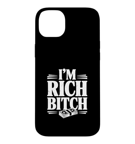 �T���ȑԓx���D�Ƃ̂��߂�I'm Rich Bitch�X�e�[�g�����g �X�}�z�P�[�X iPhone 14 Plus �p