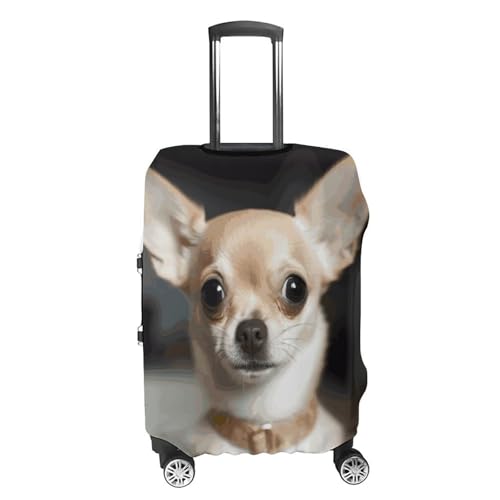 Carry on Luggage Cover Cute Chihuahua Suitcase Covers for Luggages Tsa Approved Travel Luggage Sleeve Protector Elastic Suitcase Protector Anti-Scratch Washable Fits 19-30 Inch Case -L4