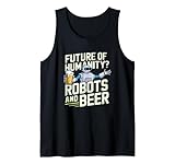 sci-fi beer shirt drinking robot humor gift