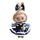IKOPFLN 1 Set Kaninchen Officer Kleid + Kopfbedeckung, Puppenkleidung für 17cm Stoffpuppe, Puppe Nicht enthalten