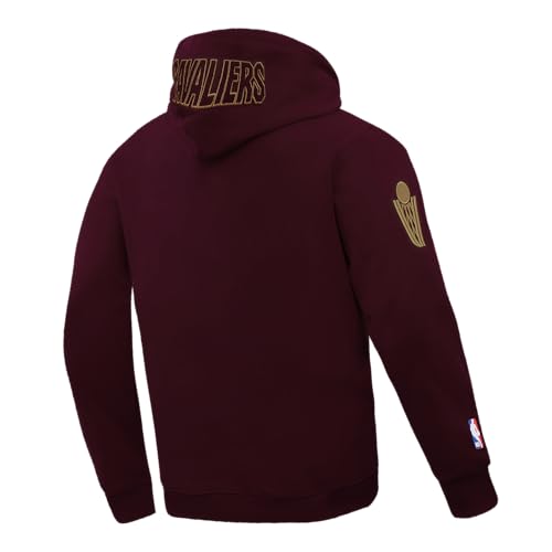 Pro Standard Mens NBA Cleveland Cavaliers Classic Chenille Pull Over Hoodie Wine by Pro Standard - Used condition - Image 4