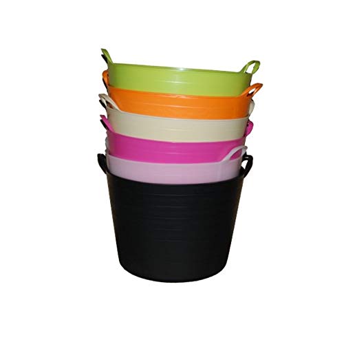 Comercial Mida Capazo Plástico, Cesto Especial para Vendimia, 42 Litros (Fucsia), 1 unidad