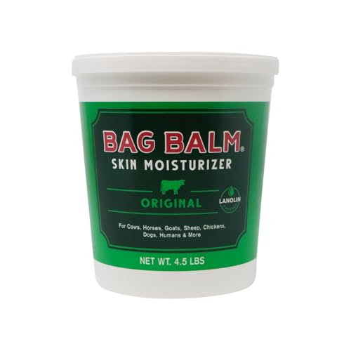 Bag Balm Vermont's Original Hand & Skin Moisturizer, Cracked Heels Treatment, Dry Hands & Dogs Ointment - 72oz Pail