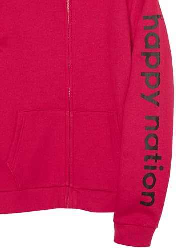 Happy Nation Girls Fleece Full Zip Hoodie Sweatshirt2