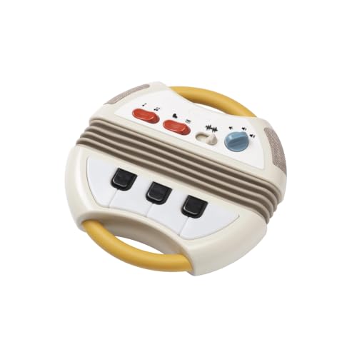 Tiny Love Tiny Rockers   Acordeón electrónico, juguete musical con teclado de piano, partituras/melodías y modo clásico/electrónico, altavoz, control de volumen y asas de transporte, promueve los