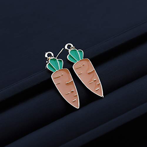 MAOFAED Rabbit Carrot Earrings Rabbit Gift Animal Lover Gift Bunny Jewelry for Girl Gift for Daughter2