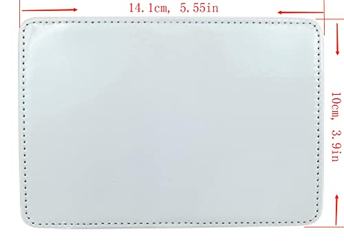 2 Pieces Sublimation Pop Up Automatic Credit Card Holder Wallet with Bill Slot, High Temperature Resistant Leather for Women Men DIY Craft (Gray)4