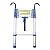 Aluminum Telescoping Ladder, Collapsible Extension Ladder with 360° Rotating Hooks, 8m/7m/6m/5m/10FT, Multi-Purpose Folding Ladder for Home, Loft, and Outdoor Work, 330lb Load Capacity(4.7m/15.5ft)