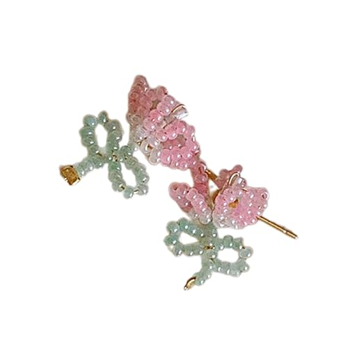 Bracelet noeud en cristal et fleurs perlées pour une élégance intemporelle