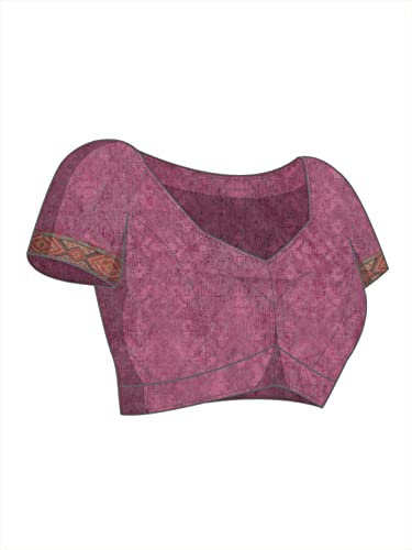 Image of Amazon Brand - Anarva Women's Kalamkari Saree With Blouse Piece