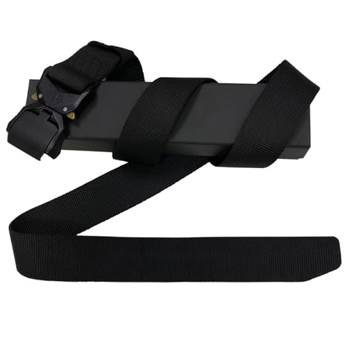 Nylon Belts for Men, Military Hiking Rigger 1.5" Work Belt with Heavy Duty Quick Release Buckle - Black2
