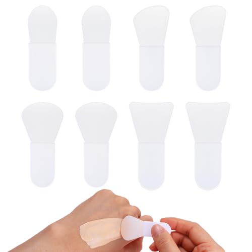 Applicatore per trucco in silicone: realizzato in silicone di alta qualità, il nostro raschietto in silicone per maschere è morbido, sicuro e durevole. Offre un'applicazione delicata senza irritare la pelle, fornendo comfort e comodità per la tua routine di cura della pelle.