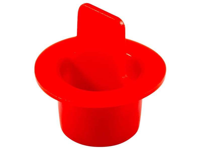 Caplugs CPT-240 CPT Series, Plastic Center Pull Tab Tapered Plug, Hole Protection, Leak Prevention, Masking, Powder Coating, LD-PE, Flange OD 2.66