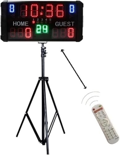 Marcador LED portátil para múltiples deportes 14 dígitos
