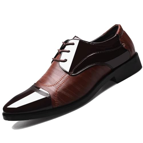YZABEL Male Casual Loafers Autumn Men's Leather Dress Shoes Man Business Formal Social Shoe Slip-On Oxford Dress Modern Wedding Office Work Tuxedo Shoes