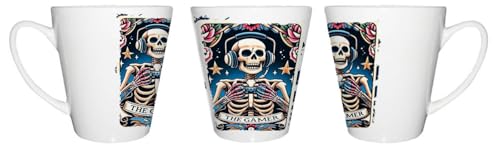 MERCHANDMANIA Taza cónica carta tarot graciosa meme gamer