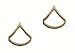 PFC Private First Class Army Military Collar Brass Pins Insignia PAIR (2) Polished Gold MADE IN USA, Certified