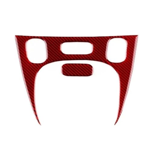 Autocollant levier vitesse carbone rouge pour Fiat Panda 2013-2025