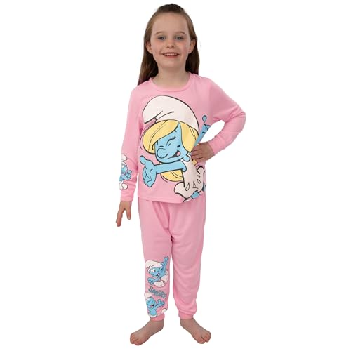 The Smurfs Girls Pajamas, Smurfette Long Sleeve Kids Pajamas, Smurfette Girls' Pajama Sets, Long Sleeve Pajama Set2