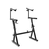 REMOVABLE 2ND TIER: Features a detachable second tier with a tilting angle adjustment up to 10°. Height adjusts from 12.7 cm to 30.5 cm above the first tier, with a depth of 41.3 cm, giving flexibility for multiple keyboards. PROFESSIONAL MUSIC STAND...