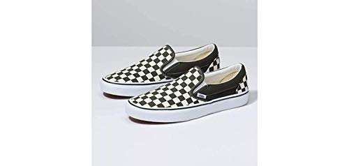 Vans Vans Unisex Classic Slip-On (Checker) Forest Night/True White Size 9 Women/7.5 Men, Wristwatch White Checker Forest Night True White Wristwatch White, 6.5 UK Men/8 UK Women, Wristwatch White Chec
