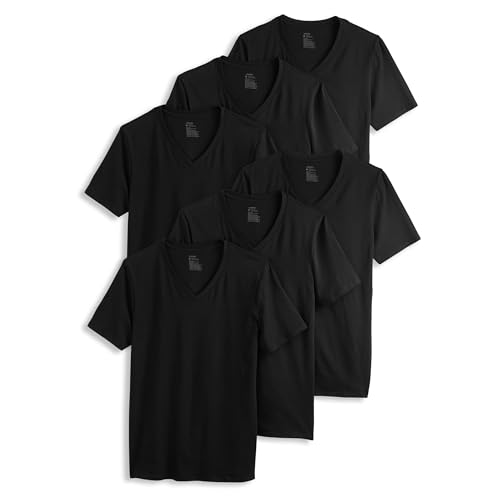 Jockey Men's Undershirt Cotton Stretch V-Neck Undershirt - 6 Pack